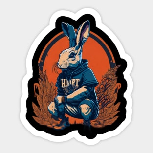 Hip-hop rabbit Sticker